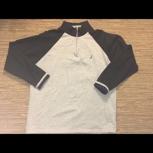 Nautica Men’s 1/4 Zip Varsity Pullover Sweats Sz L